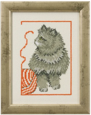 Zestaw do haftu Siedzący kociak R5359 15 x 20 cm