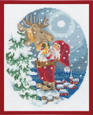 Zestaw do haftu Skrzat z łosiem R5798 20 x 25 cm