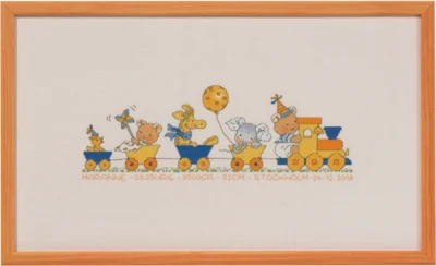 Zestaw do haftu Bobbi/pociąg 40x23cm