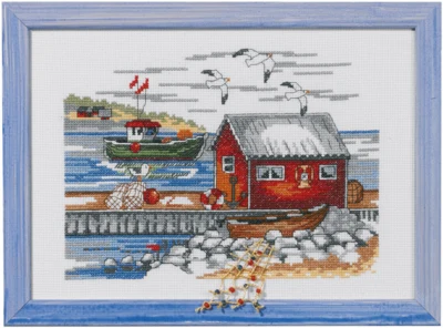 Zestaw do haftu Szwedzki archipelag 20 x 28 cm