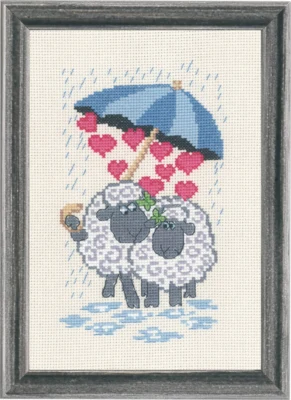 Zestaw do haftu Owca Miłość 15 x 22 cm
