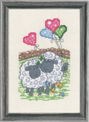 Zestaw do haftu Świętowanie Owcy 15 x 22 cm
