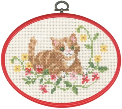 Zestaw do haftu Czerwony kot M/R 5959/30 13x18 cm