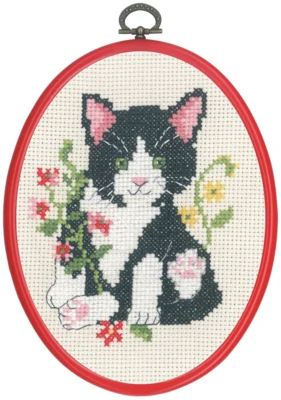 Zestaw do haftowania Czarny kot m/5959/30 13 x 18 cm