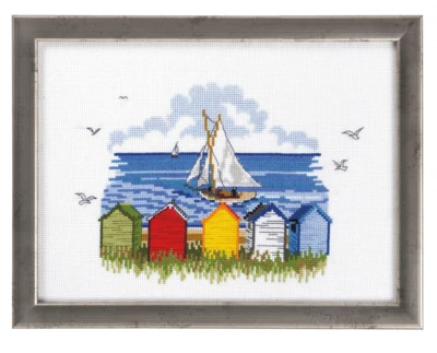 Zestaw do haftu Żaglowce z lądu 21 x 29 cm R5365