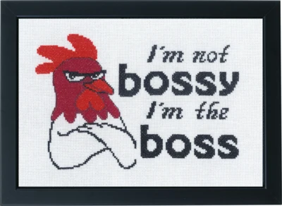 Zestaw do haftu I'm not bossy 29 x 20 cm